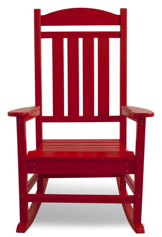 POLYWOOD Presidential Rocking Chair - Sunset Red