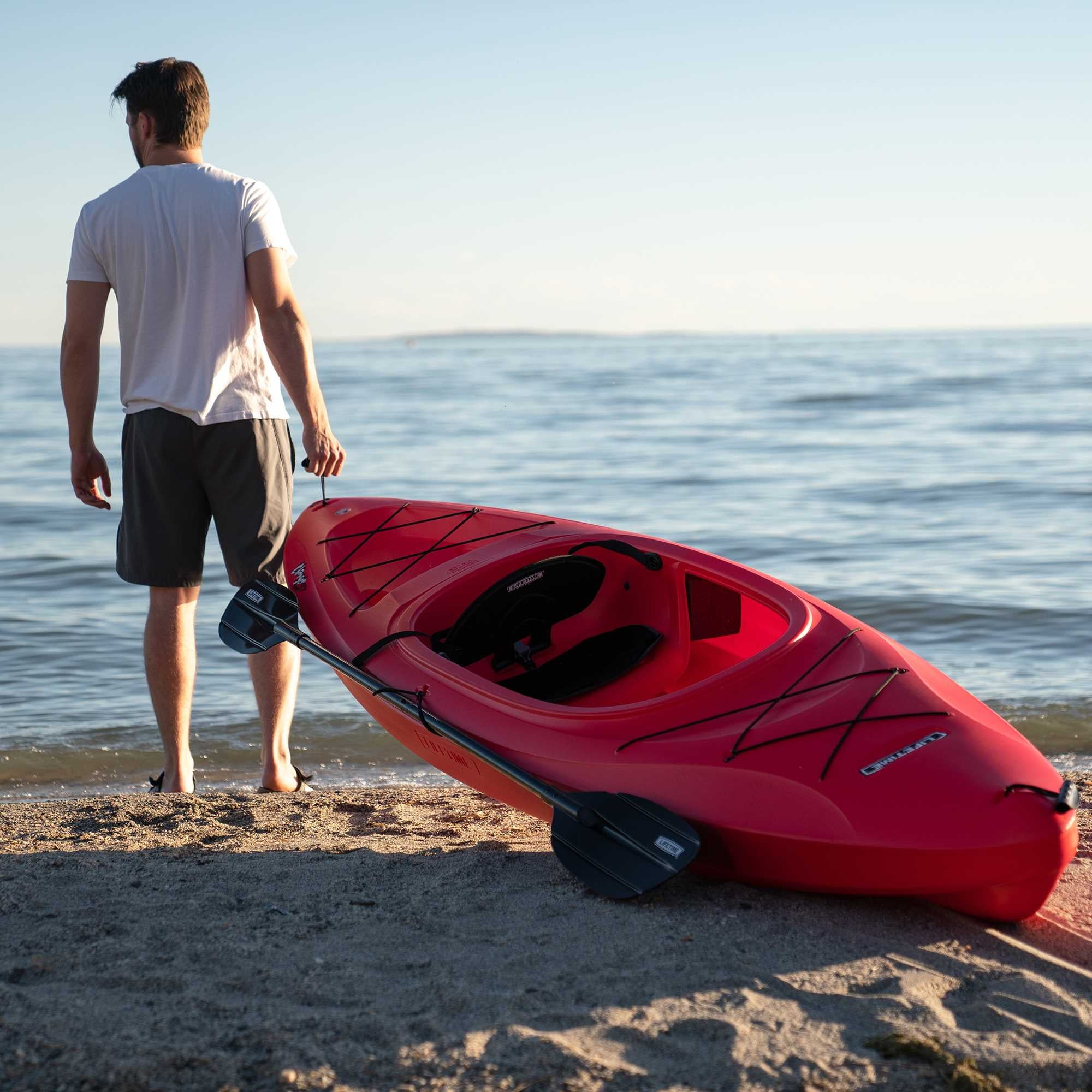 Lifetime Charger 10 ft Sit-Inside Kayak, Fire Red (90963)