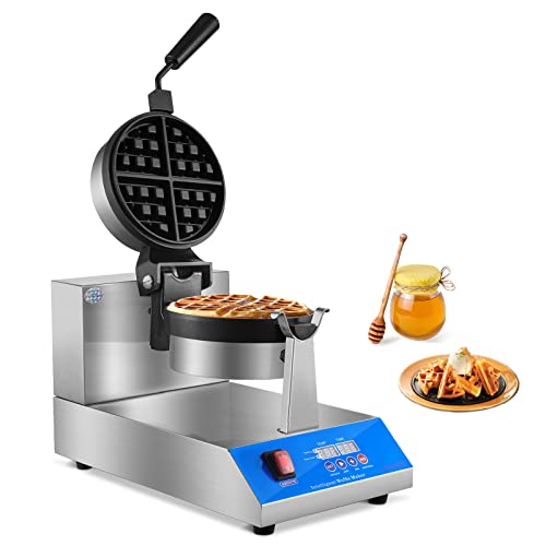YOOYIST Commercial Belgian Waffle Maker Intelligent LED Temperature Non Stick