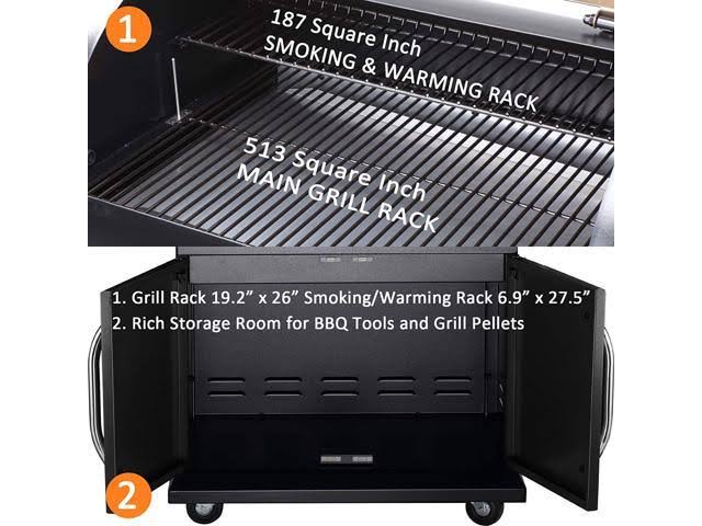 Z Grills Wood Pellet BBQ Grill and Smoker - 700E