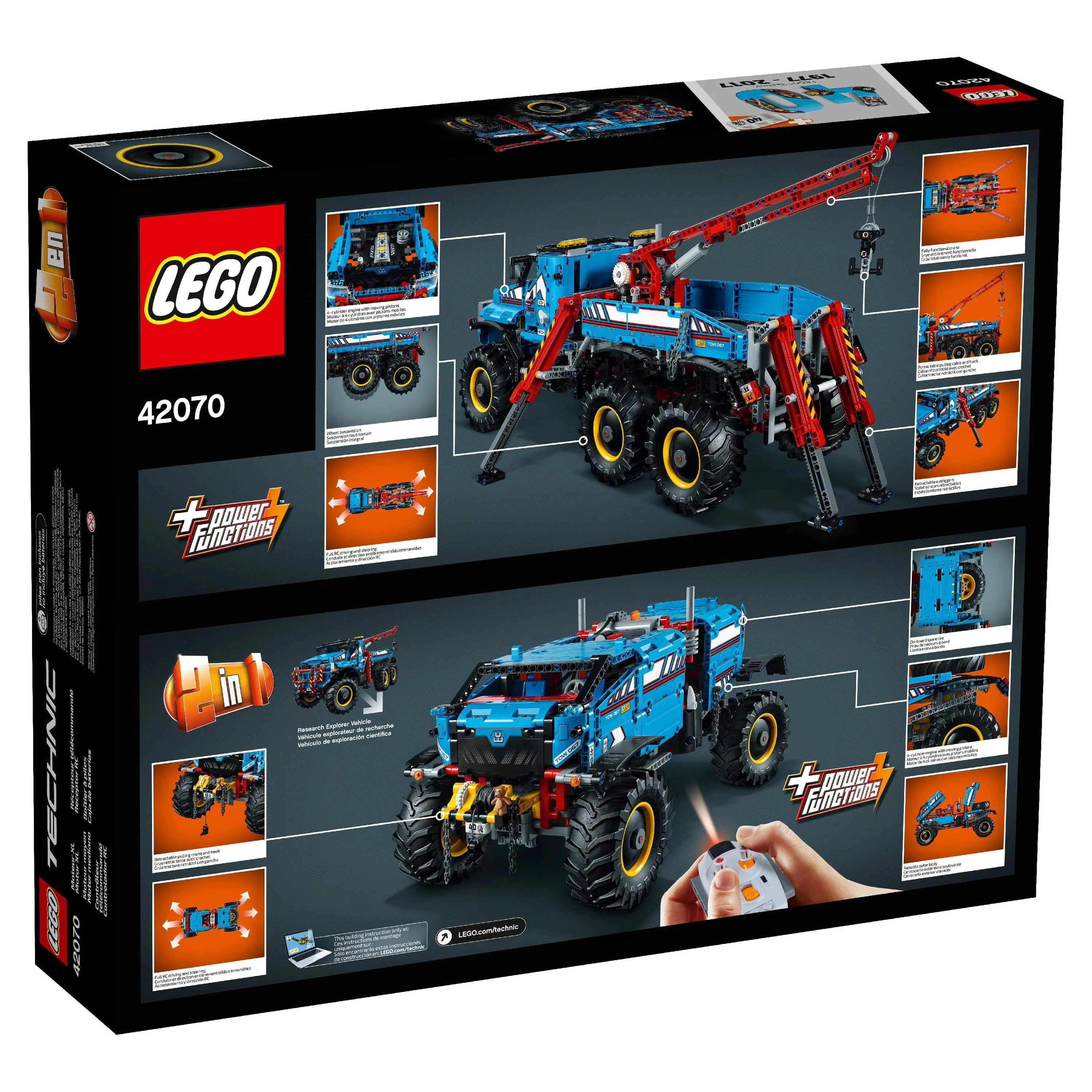 LEGO Technic 6x6 All Terrain Tow Truck 42070