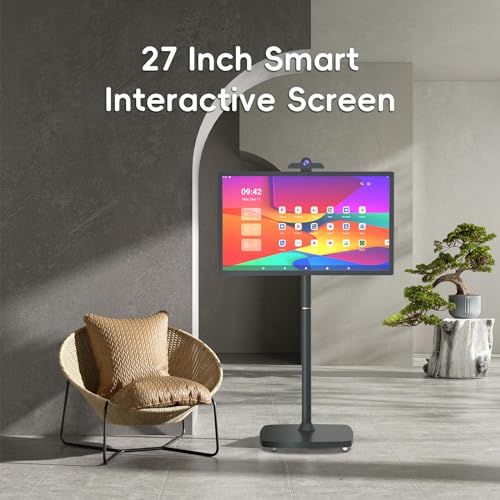 pikiu Portable oncell Touch Screen TV 1080P 8G RAM+128G rotatable Screen Android Operating System (Support Google Play Store) Built-in Long-Lasting Battery (4-6H) Space Gray