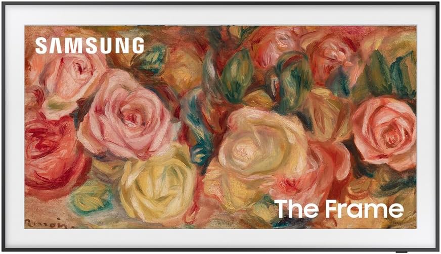 Samsung QN43LS03DA 43 inch The Frame QLED 4K Smart TV (2024 Model) Bundle with HW-LS60D Photo Music Frame Smart Speaker Dolby ATMOS w/Q-Symphony