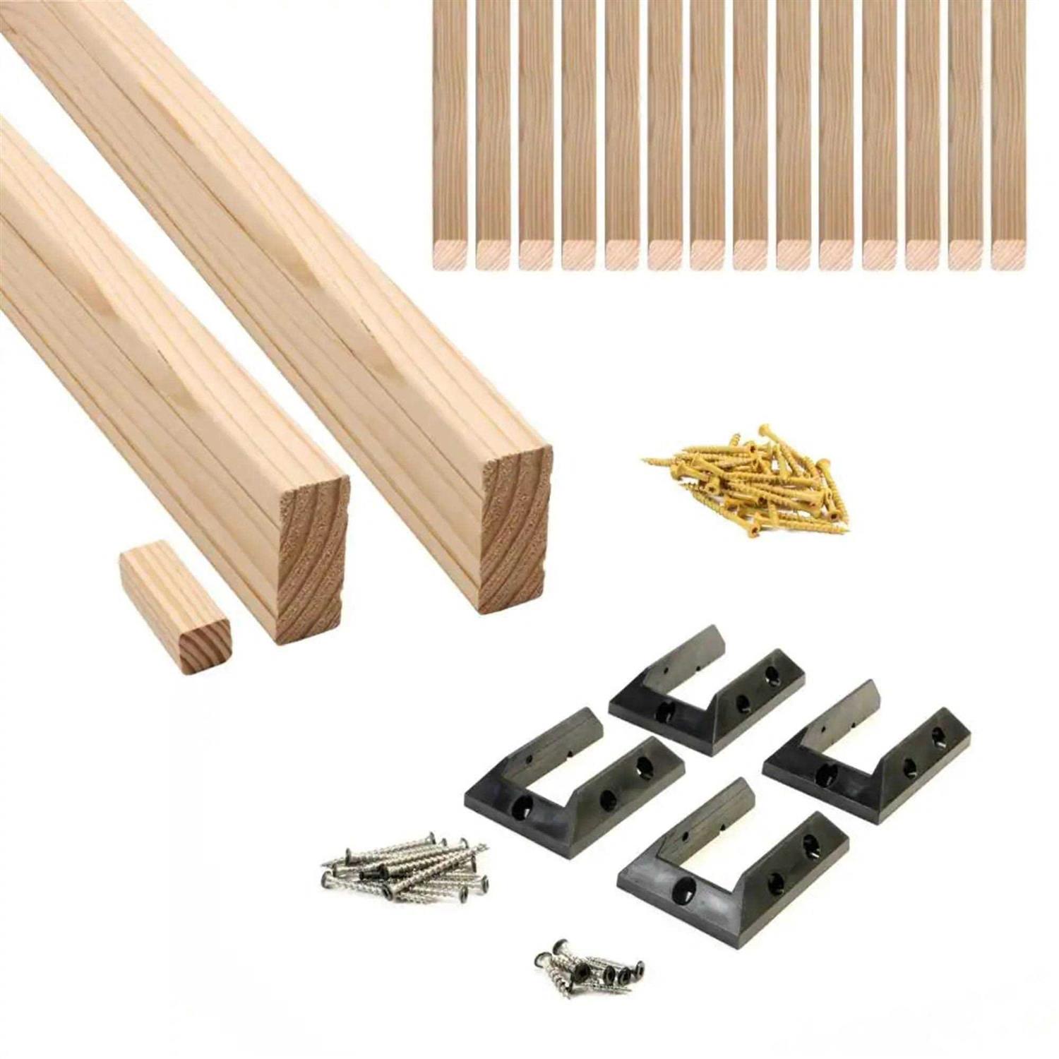 ProWood 6 ft. Wood Railing Kit with Beveled Wood Balusters - Shop Hardware Tools Online Store