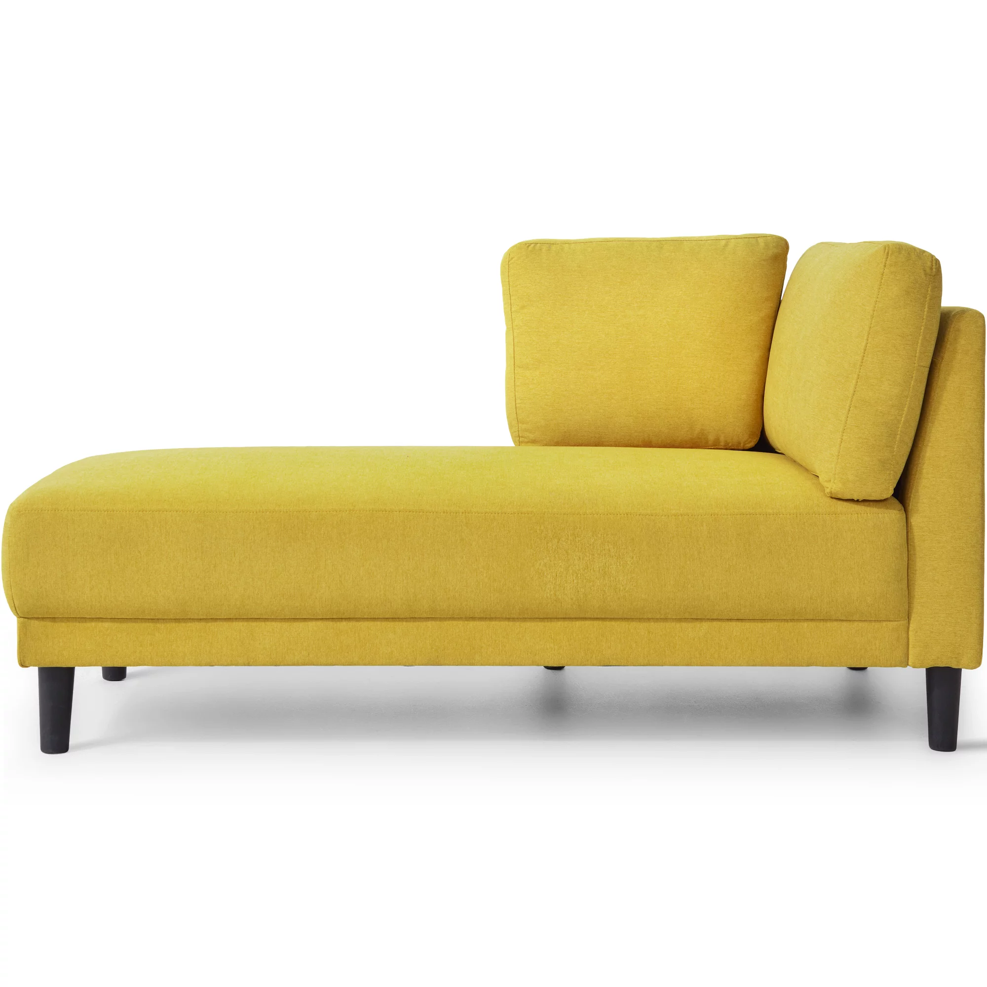 Yellow Chaise Lounge Chairs Indoor Furniture with Arms Couch for Living Room