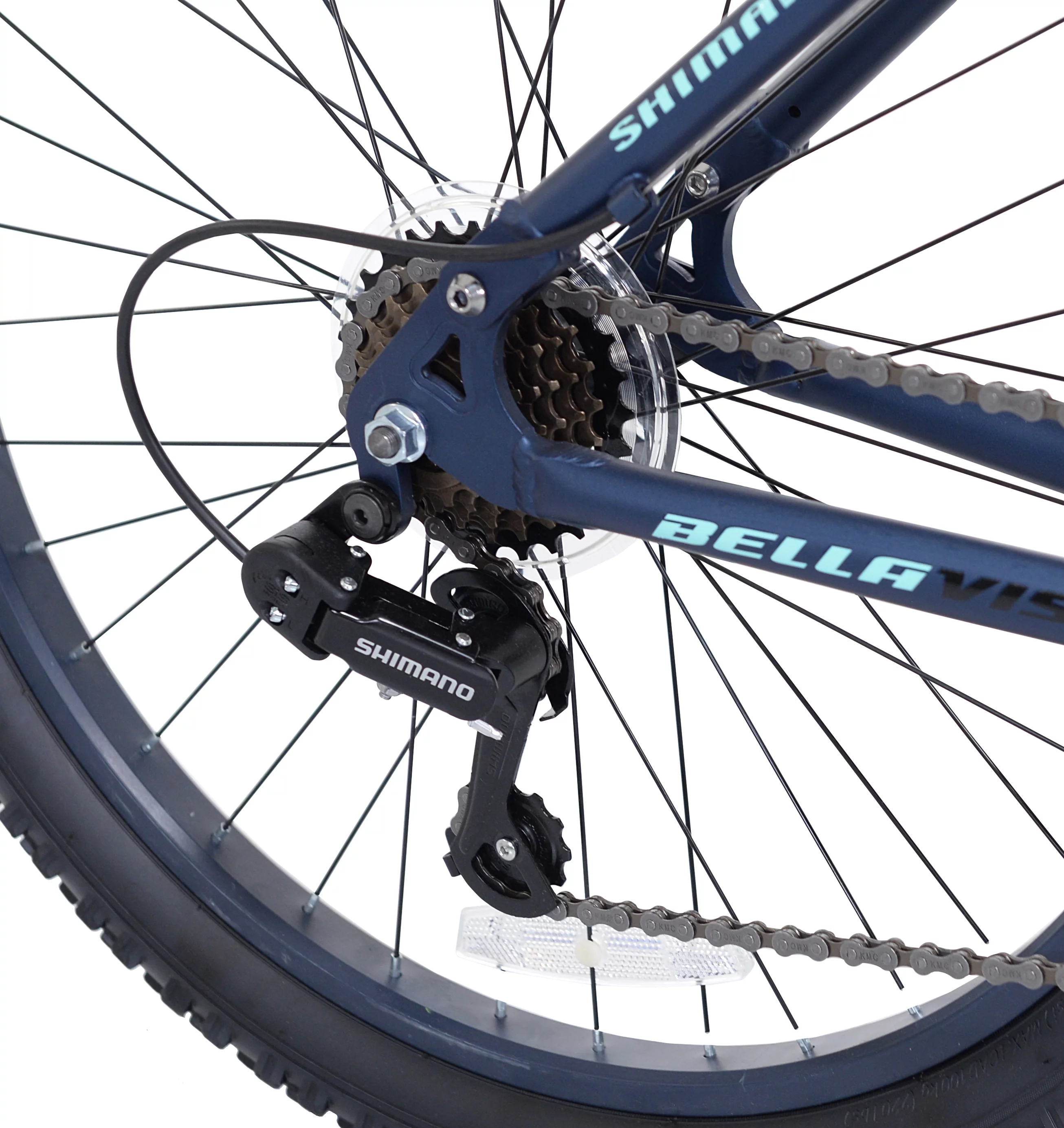 Genesis 24" Bella Vista Girl's Full Suspension Tween/Teen Mountain Bike, Blue