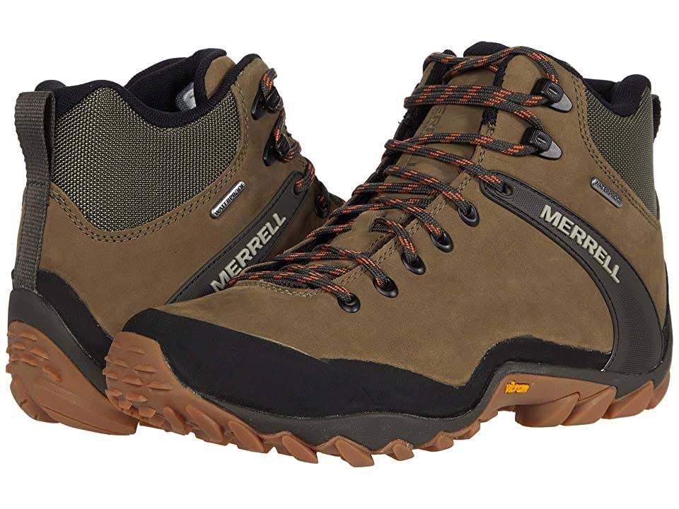 Merrell Men&s Chameleon 8 Leather Mid Waterproof, Size: 9.5, Olive