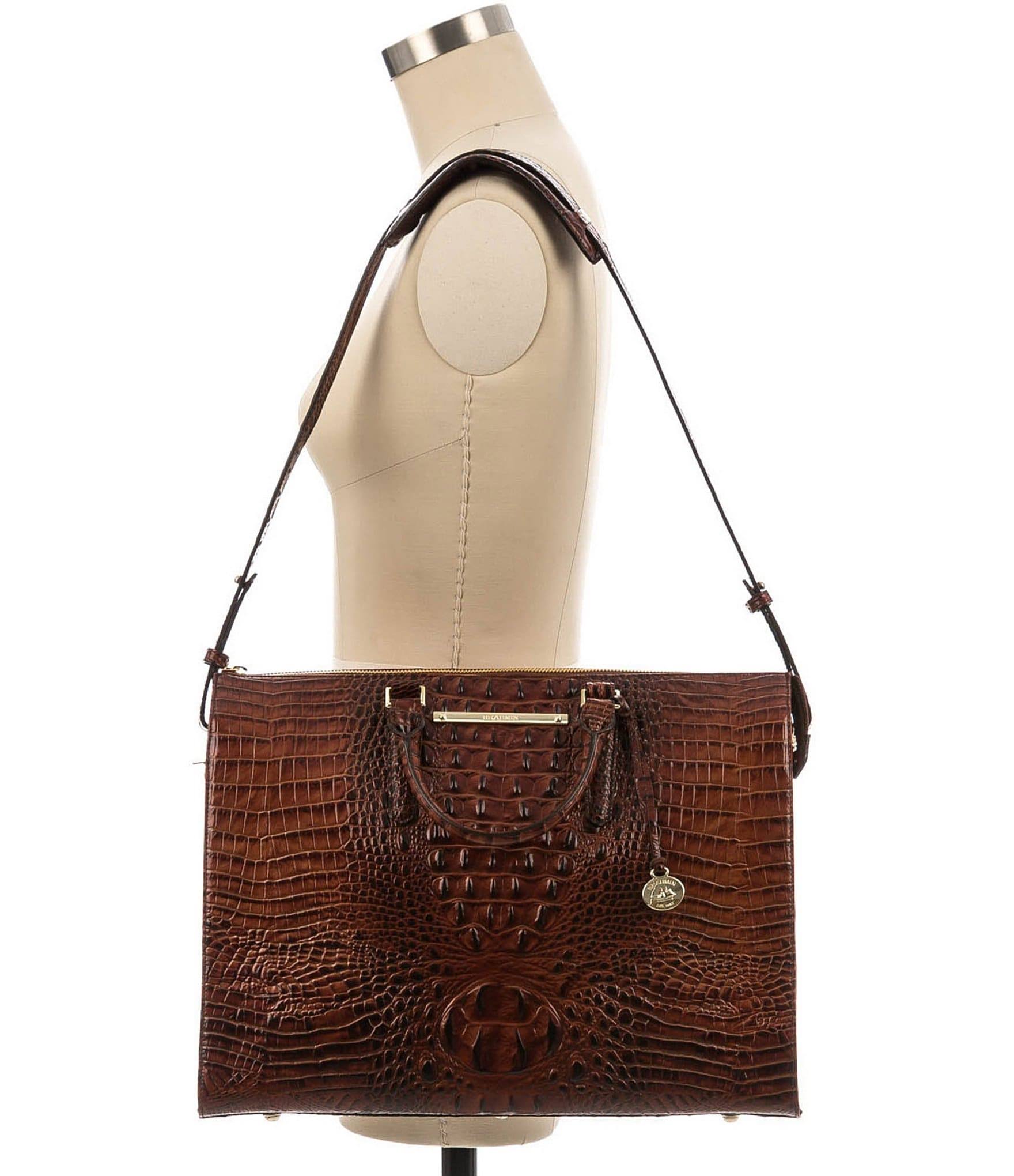Brahmin Pecan Melbourne Business Tote - Pecan