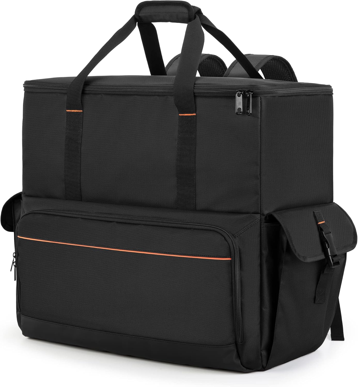 Trunab Computer Desktop Tower Carrying Case, PC Backpack for Computer Main Processor Case, Keyboard, Cable and Mouse, Earphone, Bag Only, Black