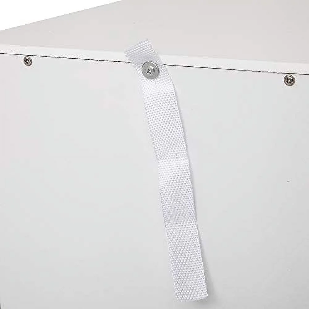 HBBOOMLIFE Bathroom Floor Cabinet  Freestanding Bathroom Cabinet with 4 Drawers  Side  Cabinet for Bathroom  Living Room  Bedroom (White  11.8" W x 11.8" D x 32.3" H) - Curated Treasures Market