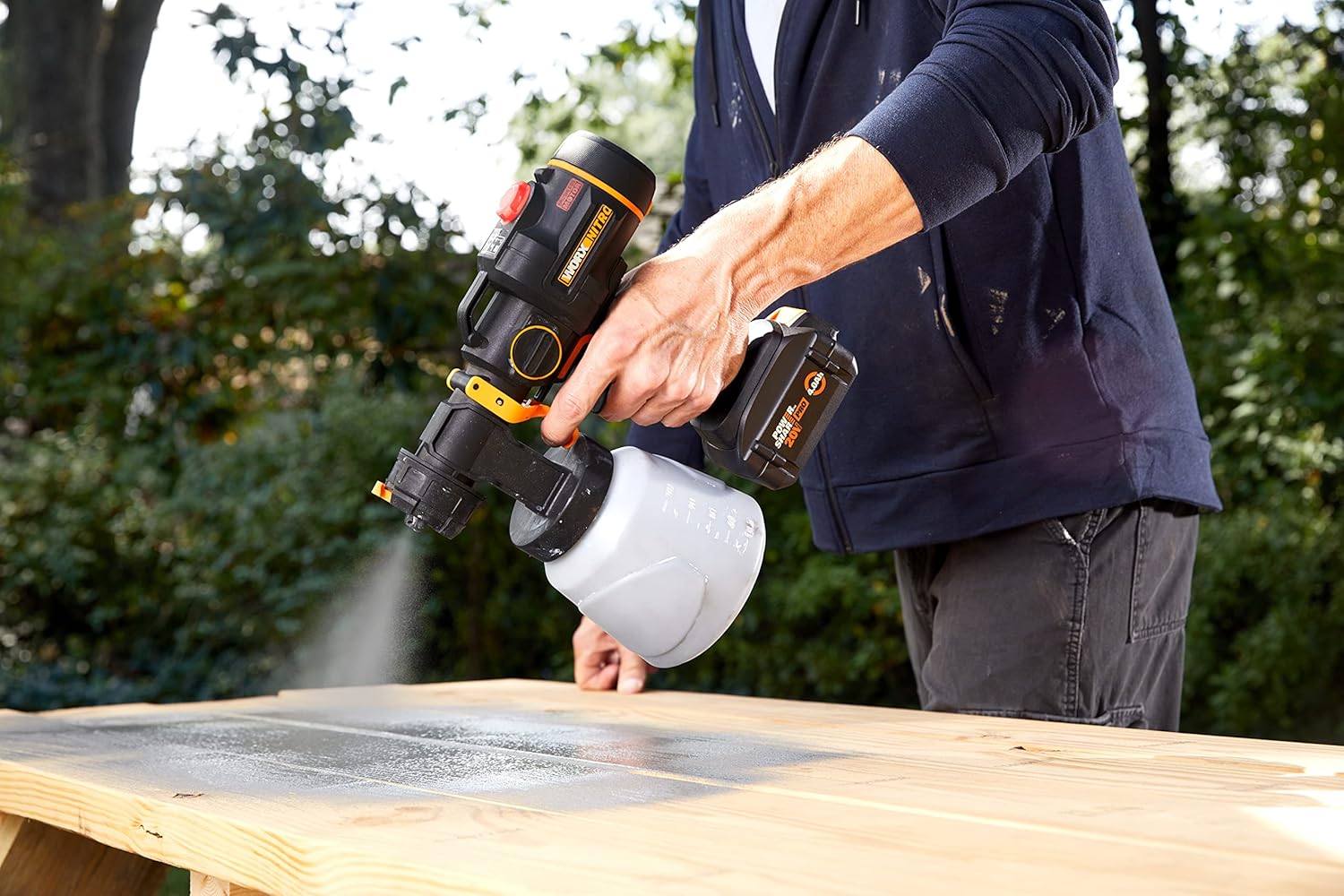 Worx NITRO 20V Cordless Paint Sprayer Power Share with Brushless Motor