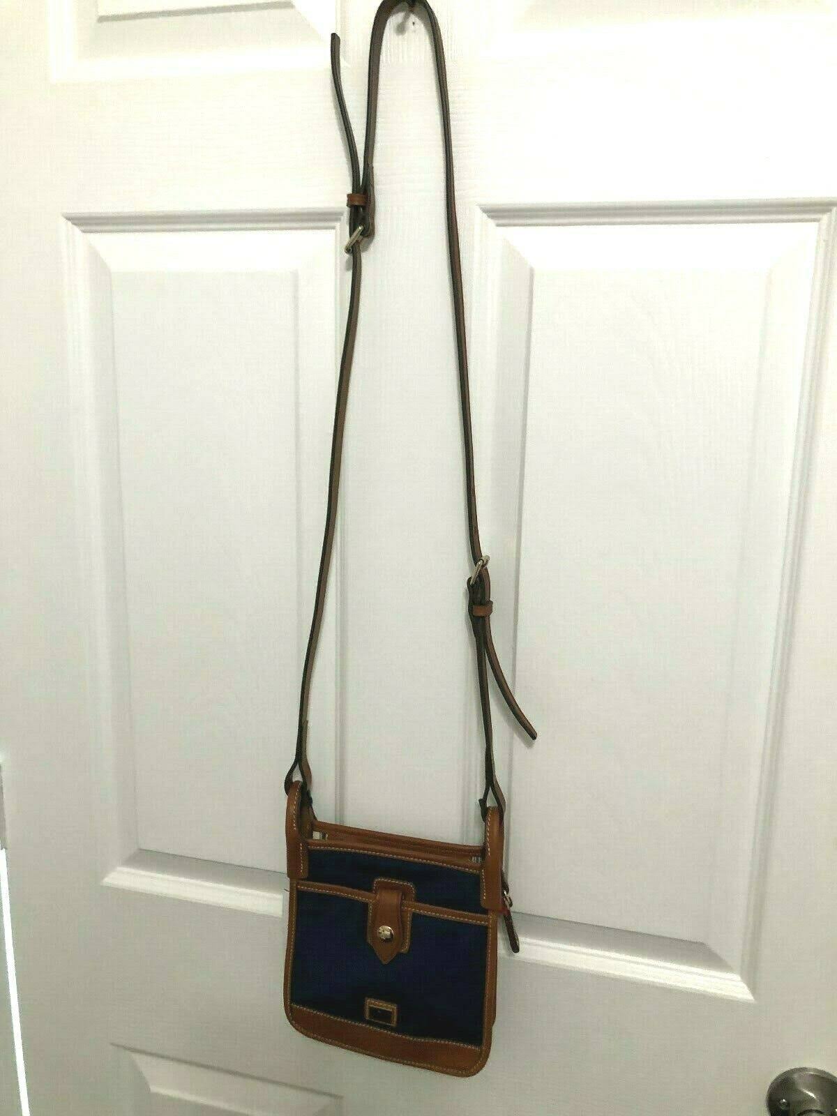Dooney u0026 Bourke Wayfarer Nylon Letter Carrier Crossbody - Red/Gold