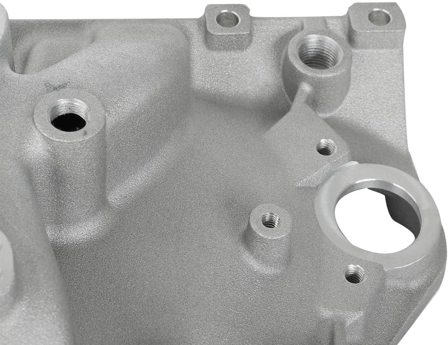 TYFYB Dual Plane Satin Aluminum Intake Manifold For SBC Chevy Vortec 350 Heads idle to 5500 RPM Power Range