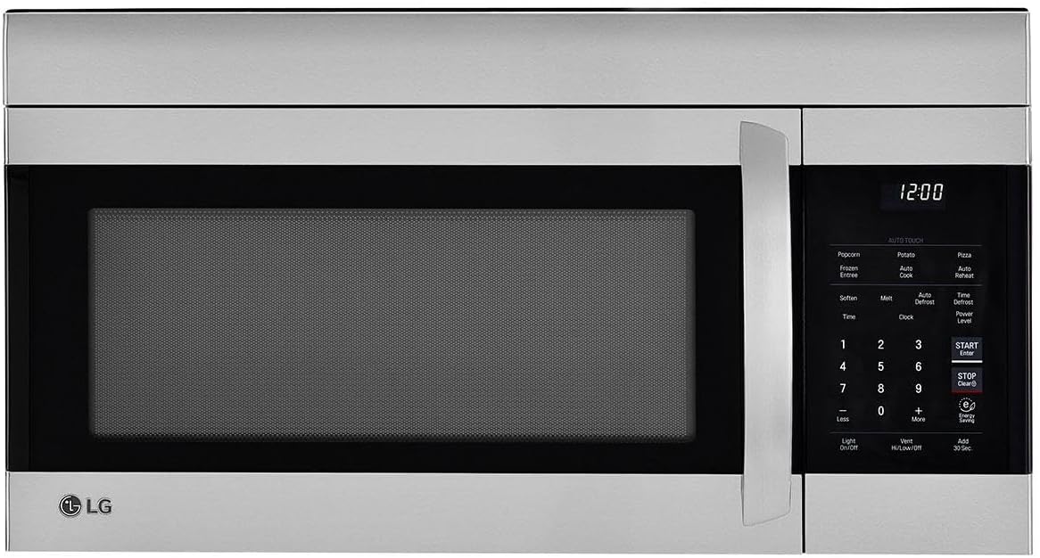 LG 1.7 Cubic Feet Over-the-Range Microwave Oven with EasyClean Interiors and One Touch Settings (Stainless Steel)