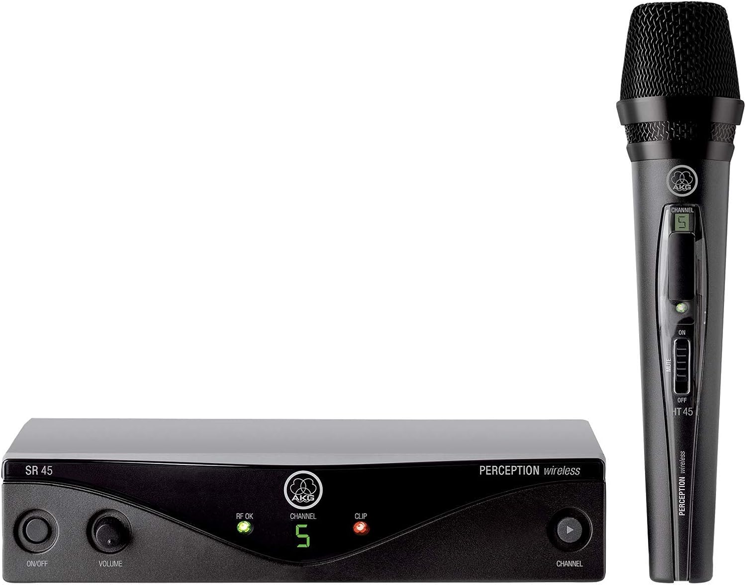 AKG Perception Wireless 45 Vocal Set Wireless Mic System Band A with Microfiber
