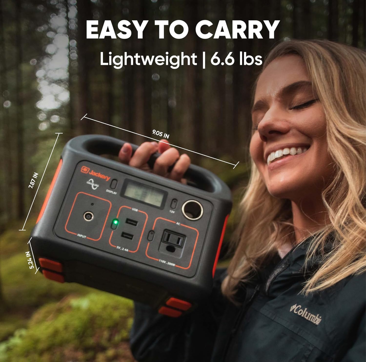 Jackery Portable Power Station Explorer 240, 240Wh Backup Lithium Battery, 110V/200W Pure Sine Wave AC Outlet, Solar Generator for Outdoors Camping Travelling and Emergencies. (Solar Panel Separate)