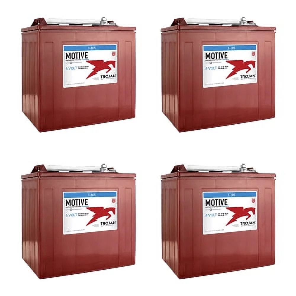 Trojan T-105 6 Volt Golf Cart Battery RV marine solar deep cycle X4