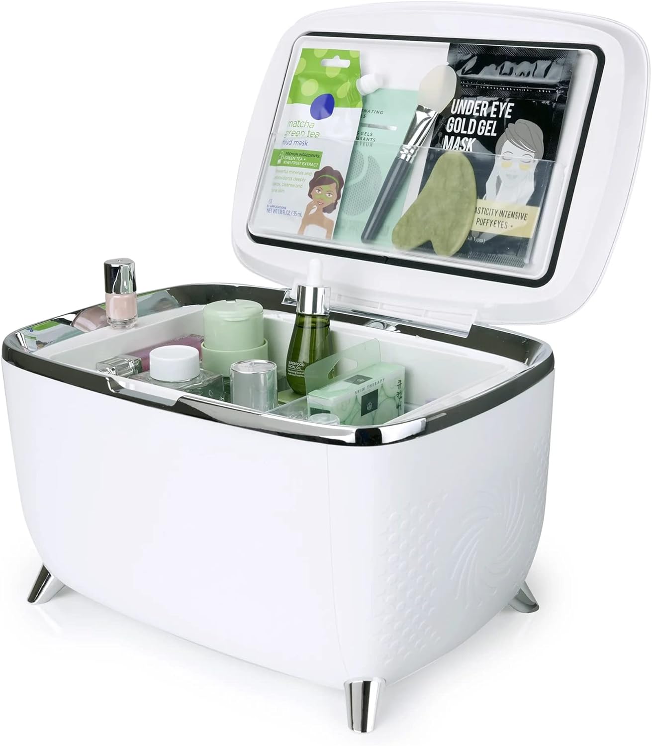 PERSONAL CHILLER Mini Skincare Fridge 6 Liter, Portable Cosmetic Fridge, Low Noise Small Refrigerator for Beauty Products, Beverage, Home, Bedroom, Dorm, Office