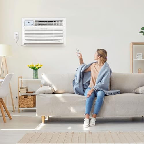 Keystone BTU 115V Wall Mounted Air Conditioner & Dehumidifier with Remote Control