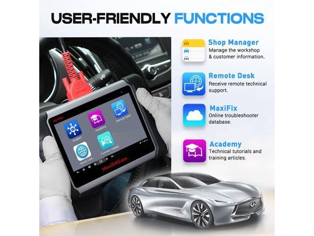 Autel MaxiDAS Ds808 Automotive OBD2 Scanner Diagnostic Tool Key Coding u0026 Multi-Language System