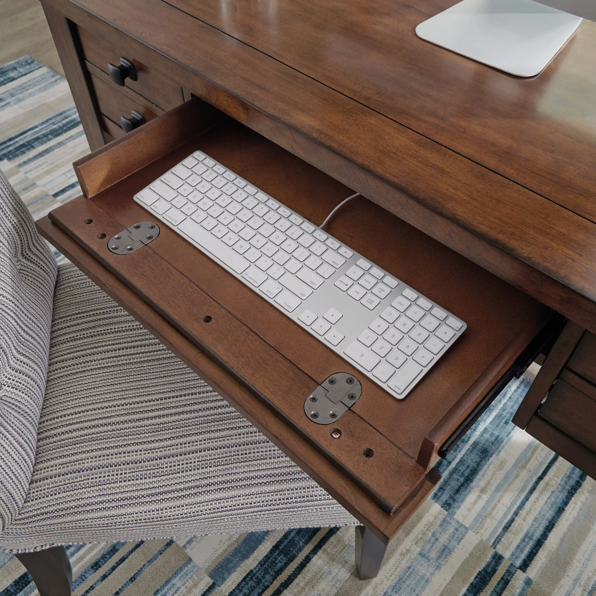 Homestyles Tahoe Wood Writing Desk in Brown