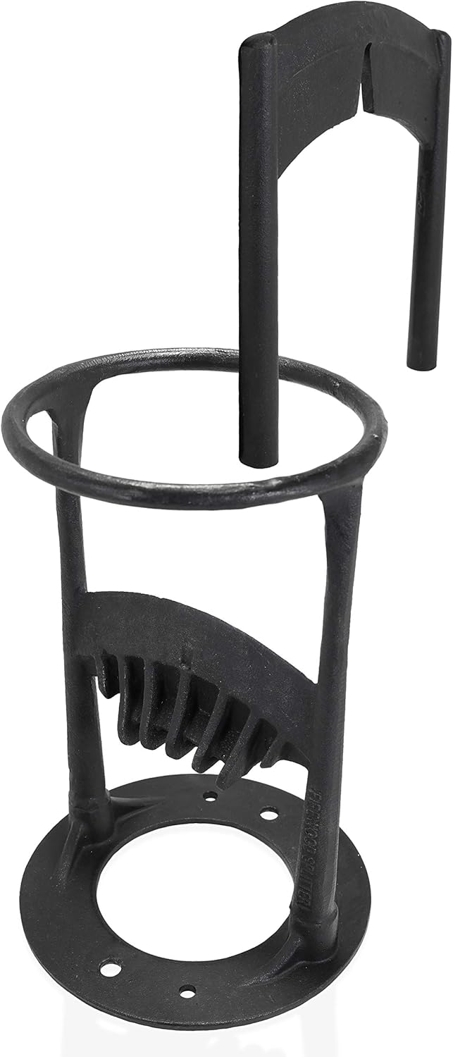 OKRONIS Firewood Splitter - Heavy Duty Cast Iron Kindling Log Splitting Wedge - Complete with Removable Secondary Blade Attachment