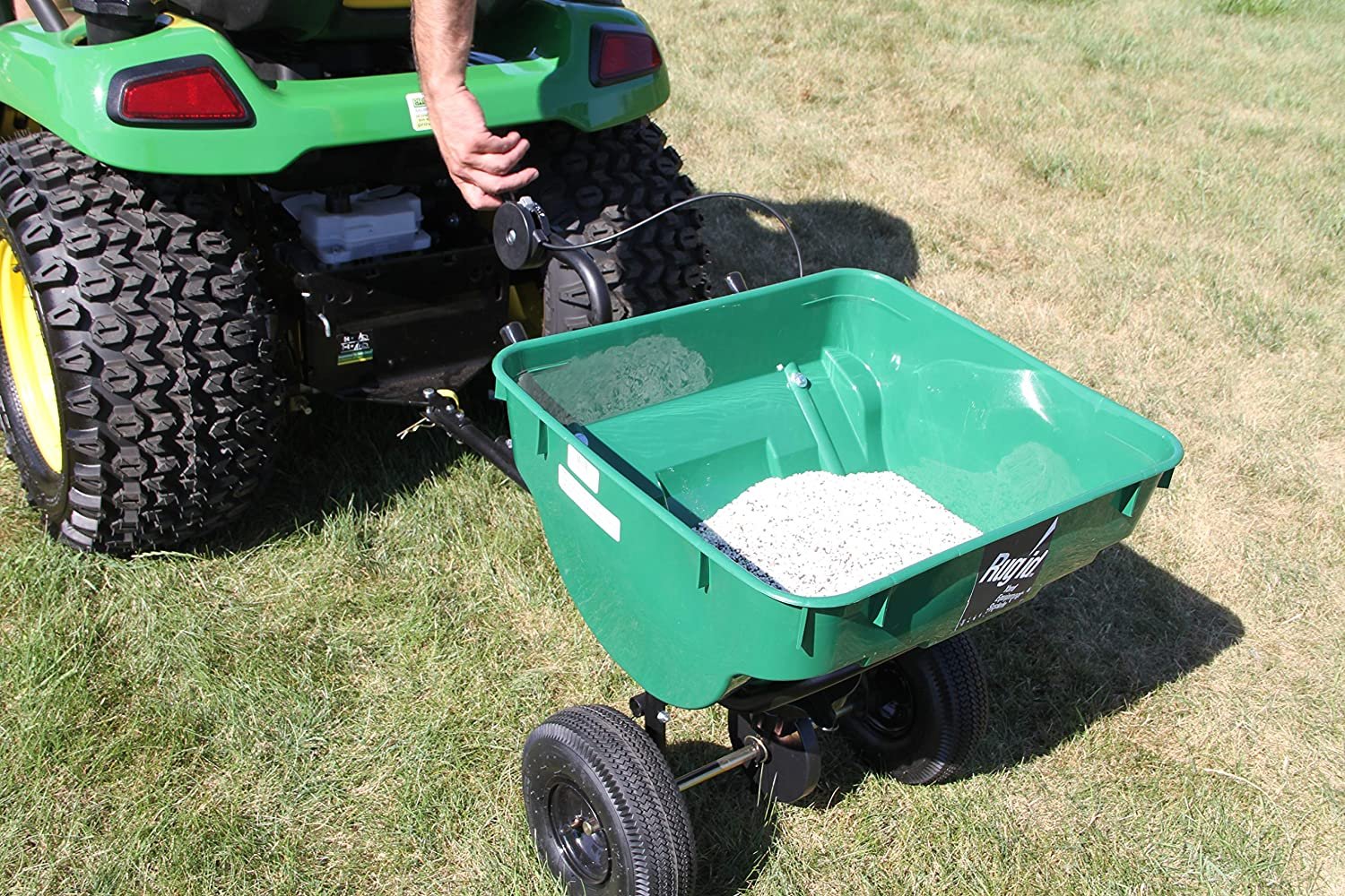 Precision Products 100-Pound Capacity Tow-Behind Semi-Commercial Broadcast Spreader TBS4500PRCGY