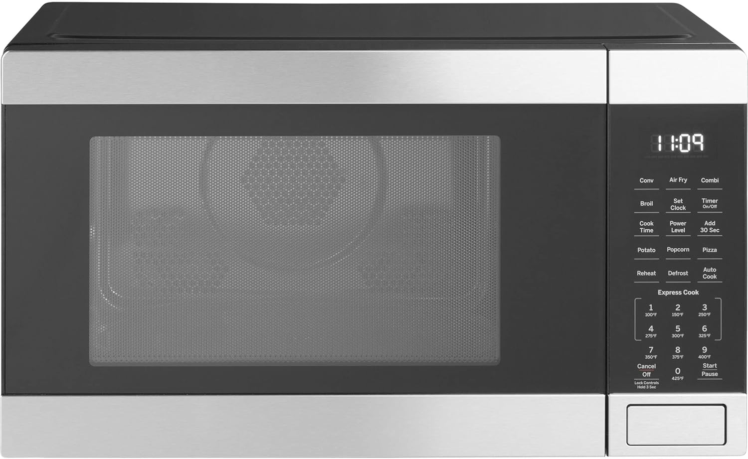 3-in-1 Countertop Microwave Oven Complete With Air Fryer Broiler & Convection Mode 1.0 Cubic Feet Capacity 1050 Watts Kitchen Essentials for the Dorm Room or Countertop,Stainless Steel