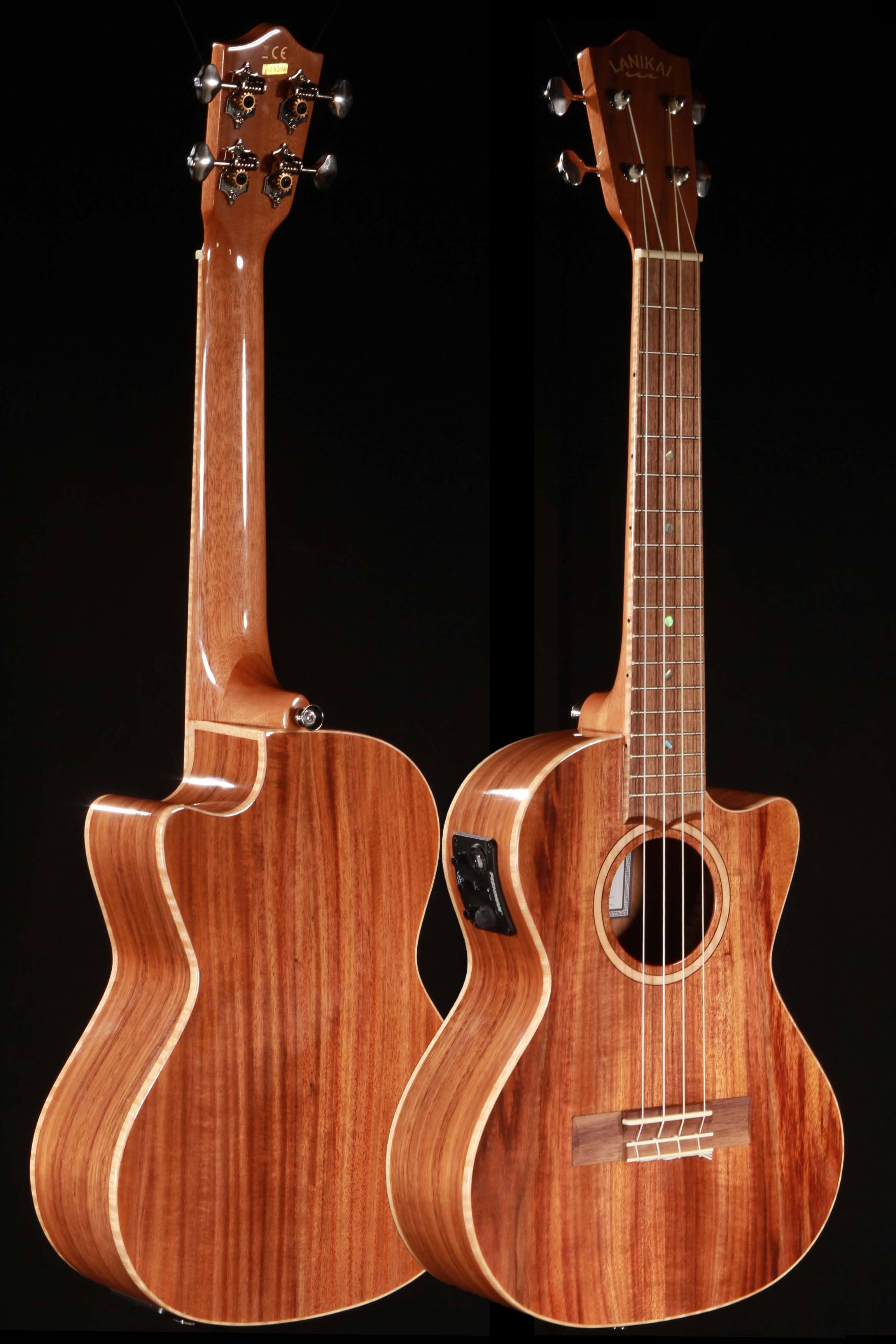 Lanikai ACS-CET Solid Acacia Tenor Ukulele with Electronics