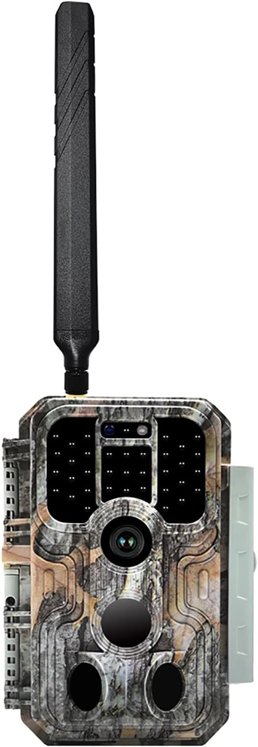 4G LTE Cellular Game & Trail Camera 32MP 1296P H.264 Video Hunting Cam Clear 100ft No Glow Night Vision Motion Detection Waterproof with Antenna & SIM Card, Sends Pictures & Video to Cell Phone