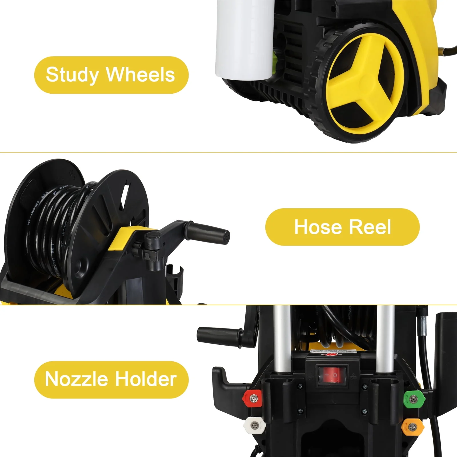 Ktaxon Adjustable High Pressure Washer, 3500PSI 2.6GPM Electric Power Washer Cleaner