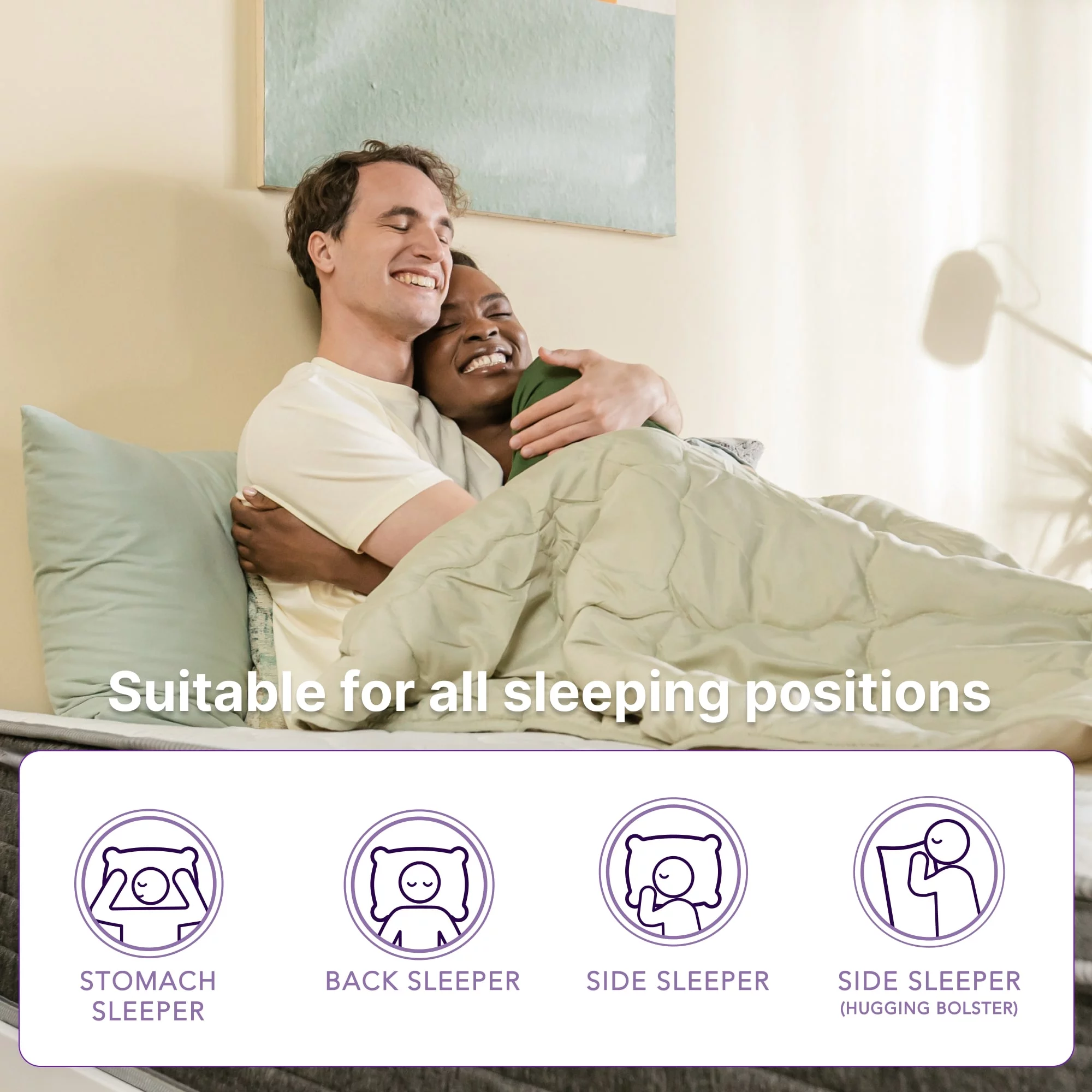 NapQueen Victoria 12" Medium Firm, Hybrid of Cooling Gel Infused Memory Foam and Pocket Spring Mattress, Queen Size