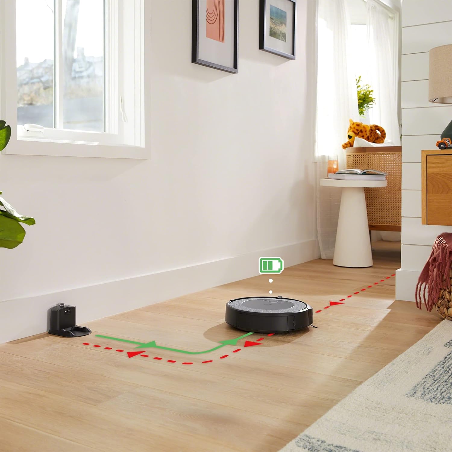 iRobot Roomba i1 (1152) Robot Vacuum - Wi-Fi Connected Mapping, Works with Google, Ideal for Pet Hair, Carpets (Renewed)
