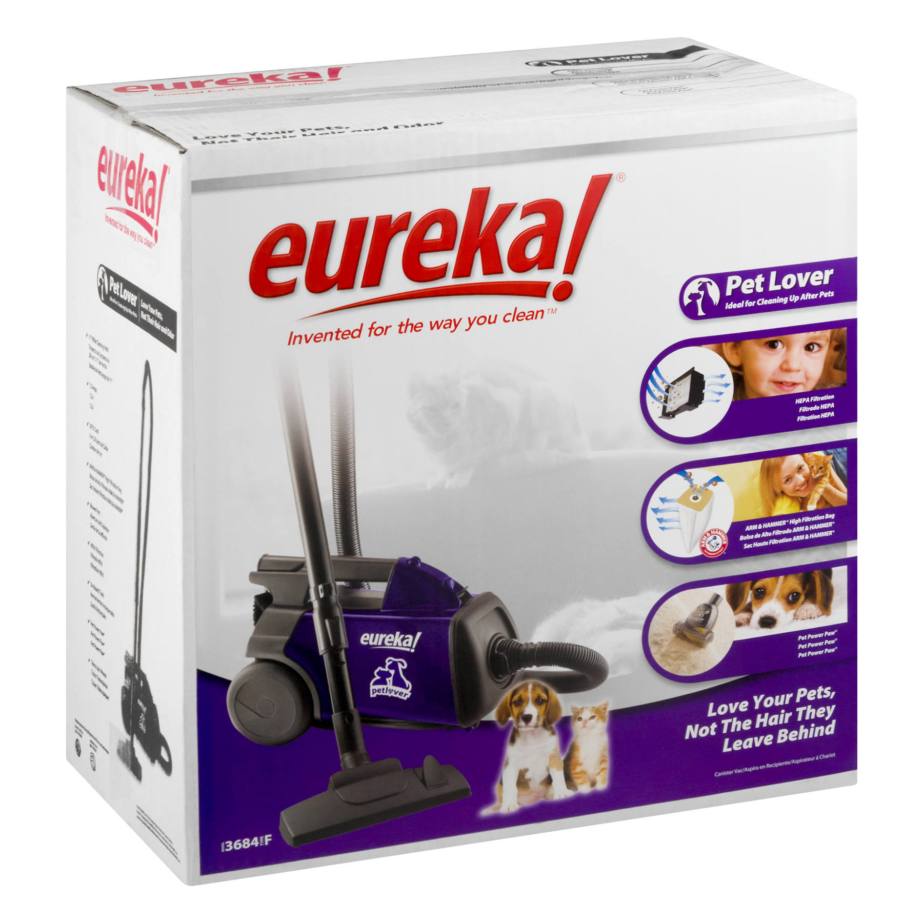 Eureka 3684F Mighty Mite Pet Lover Canister Vacuum