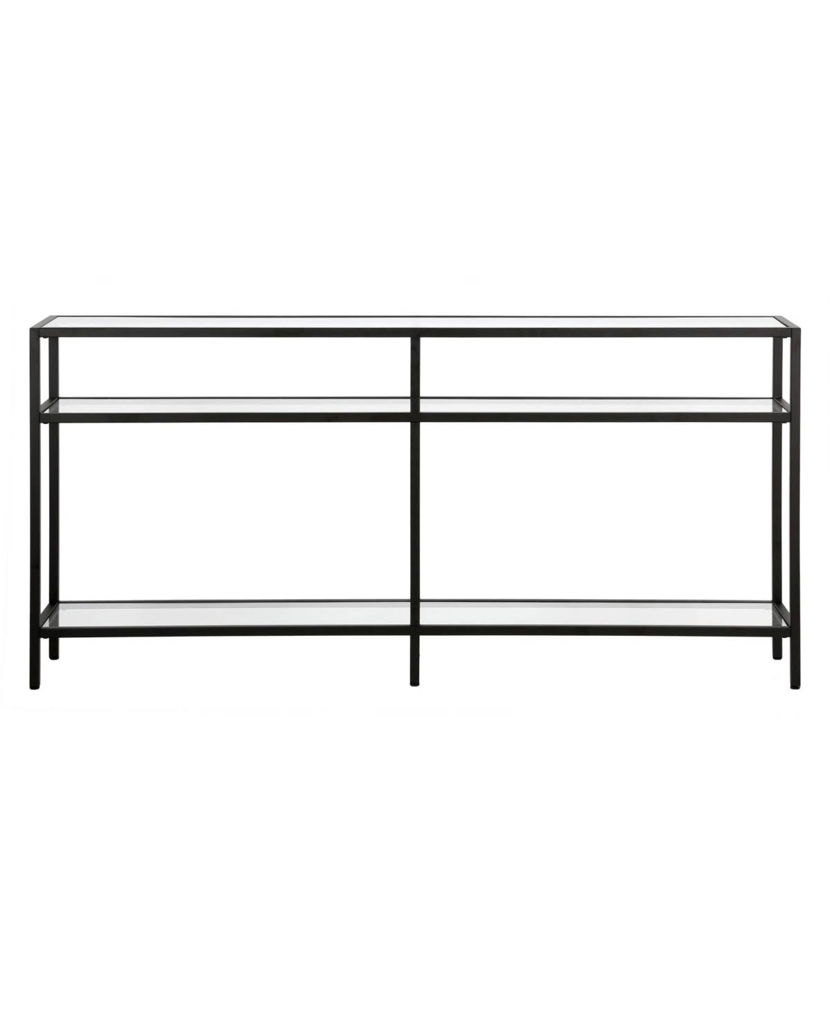 Sivil Console Table (64x22 Blackened Bronze)