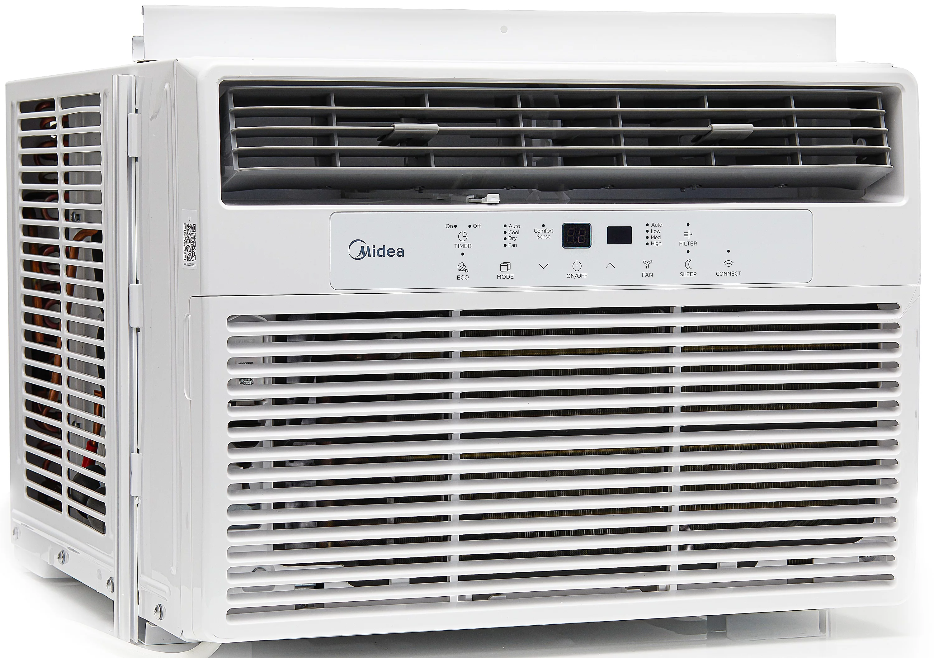 Midea 12,000 BTU 115V Smart Window Air Conditioner with ComfortSense Remote, Cools up to 550 Sq. Ft., White, MAW12S1WWT