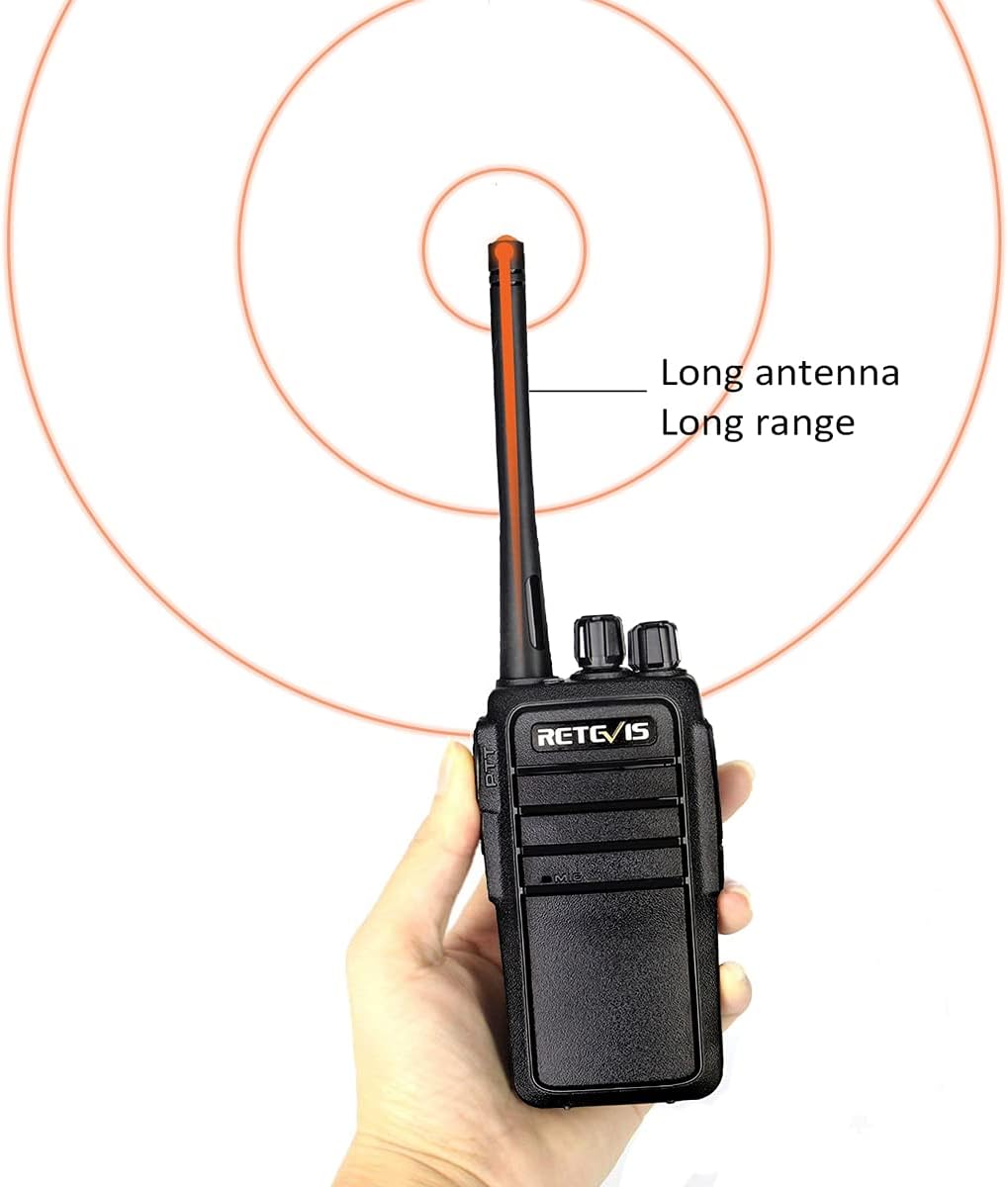 Case of 4,Retevis RT21 Walkie Talkies Adults Rechargeable, Two Way Radios Long Range,16 Channels VOX Hands Free Emergency 2-Way Radio for Family and Small Organization Business Pack of 2
