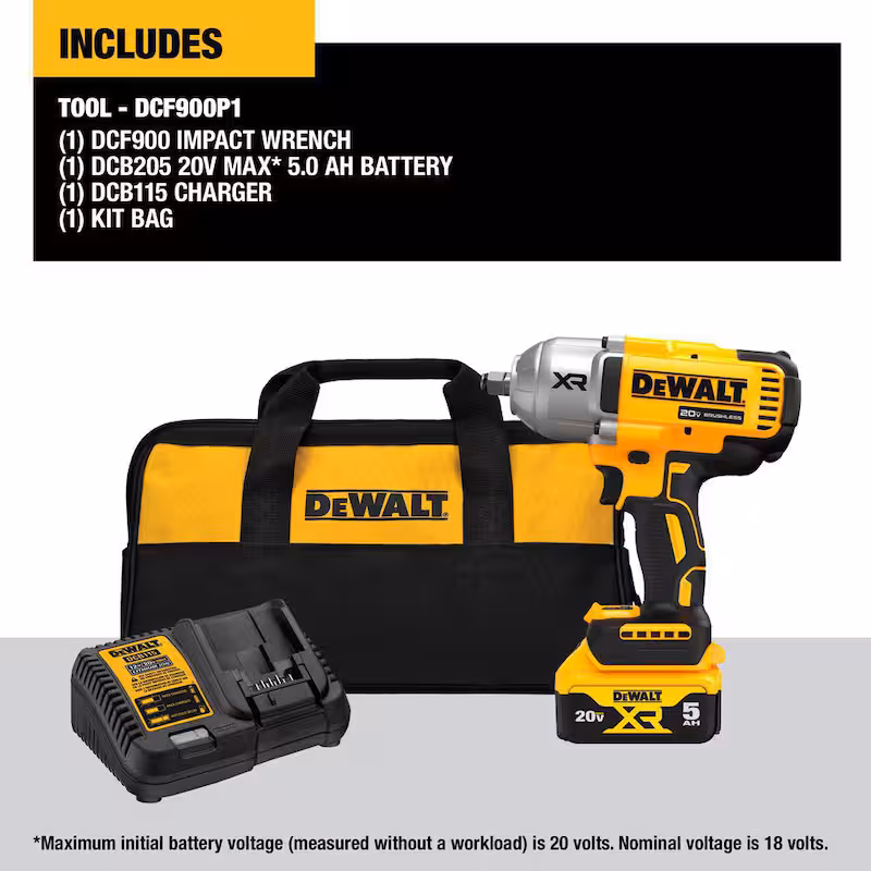20V MAX Lithium-Ion Cordless 1/2 in. Impact Wrench Kit