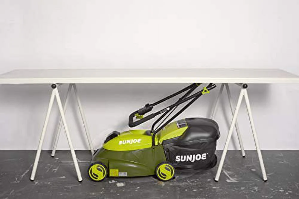 Sun Joe 28V Cordless 14 Brushless Push Lawn Mower, 3-Position, 4.0-Ah