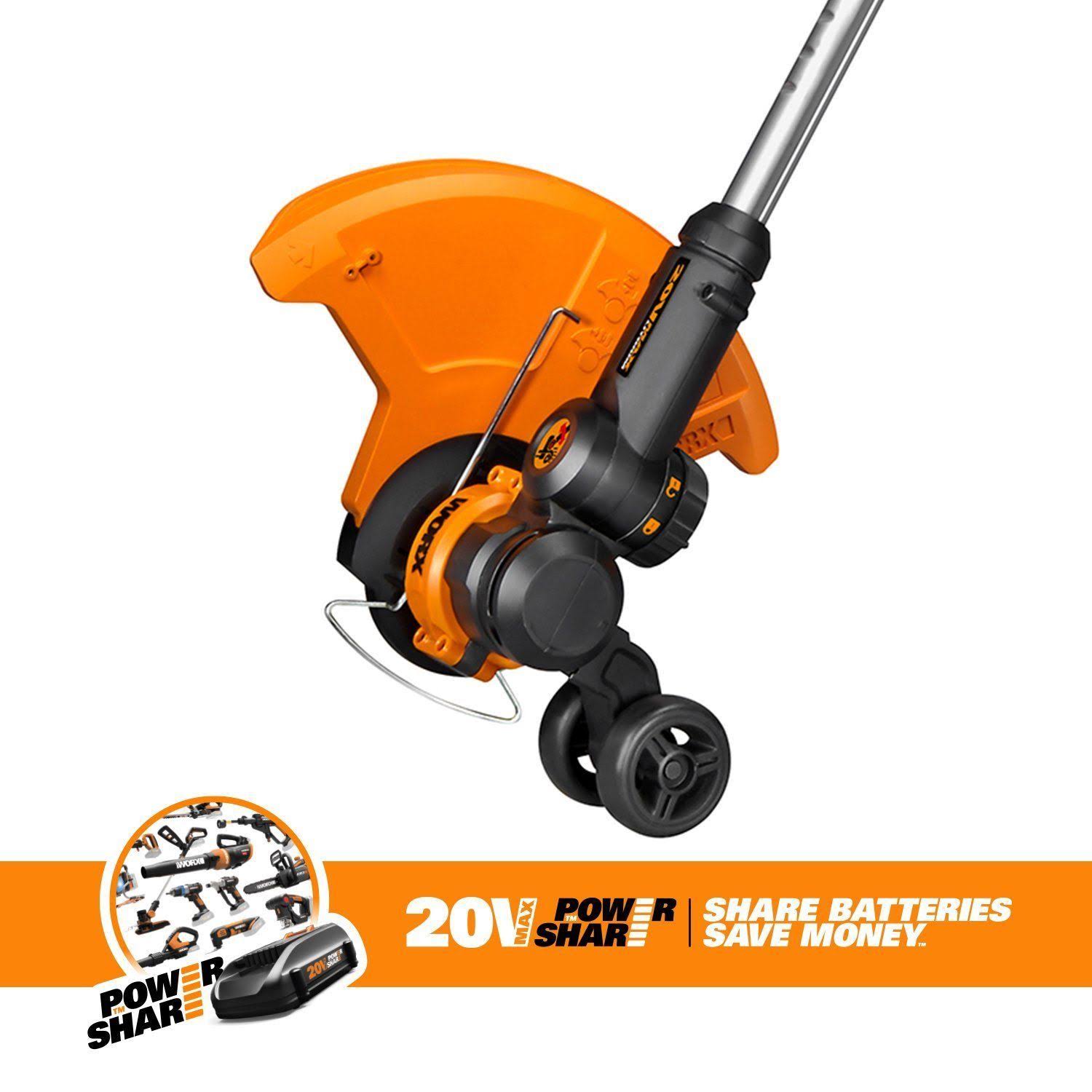 Worx WG160.9 20V Cordless Lithium Grass Trimmer/Edger and Mini Mower Tool