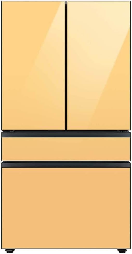 SAMSUNG RAF36DB4C0 Bespoke 4-Door French Door Refrigerator Panel in Sunrise Yellow Glass - Bottom Panel