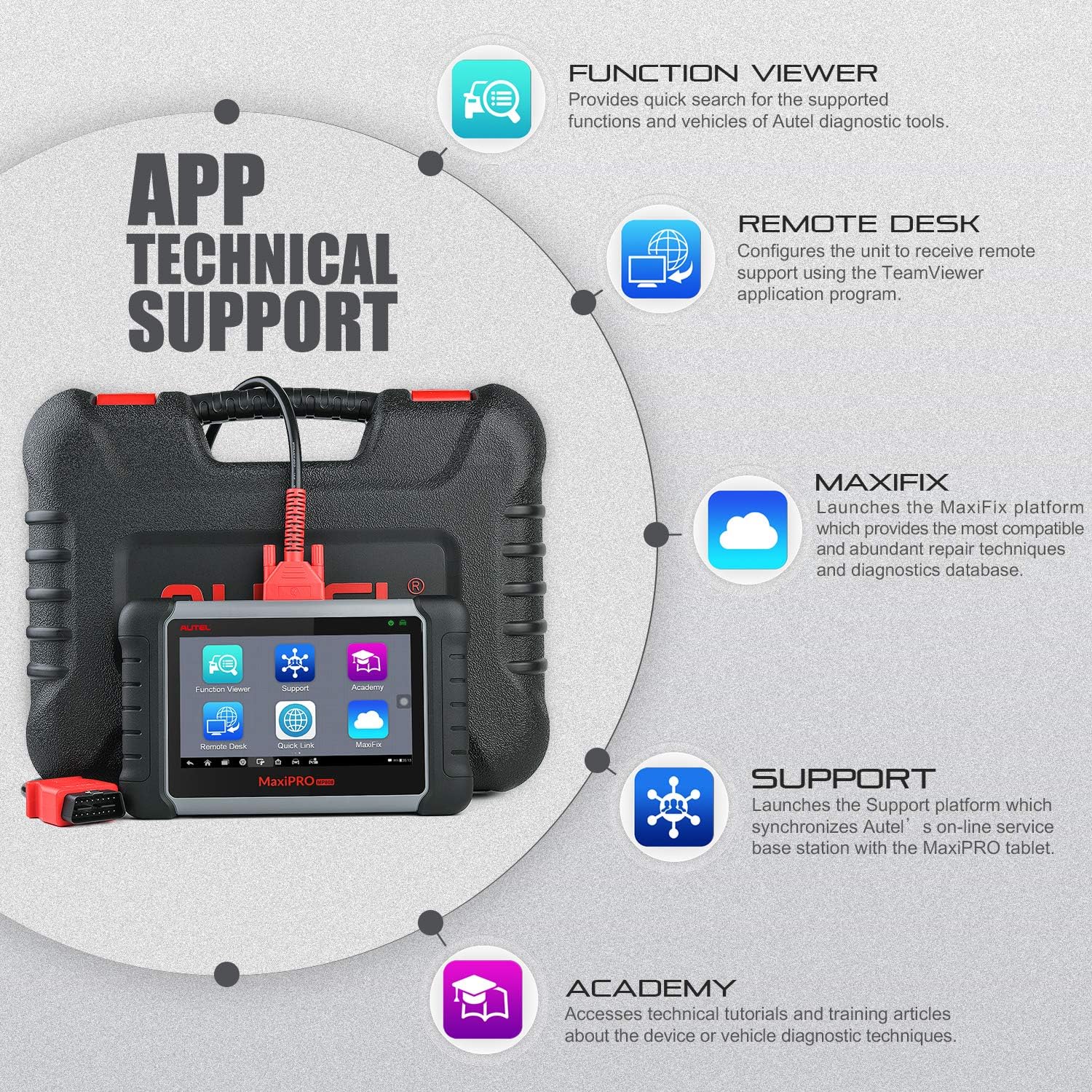 Autel Scanner MaxiPRO MP808K Car Diagnostic Scan Tool [with $150 Adapter kit], 2022 New Model of MP808, MaxiDAS DS808, Same as MS906, with Bi-Directional Control, All Systems Diagnostics, 30+ Services
