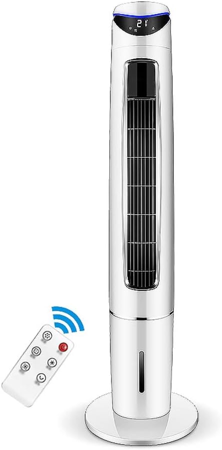 Portable Air Conditioner Fan Tower Airconditoner Conditioner Whit Remote Control Portable Air Coolers 3 Fan Speed Unit Quiet Humidifier Misting Fan