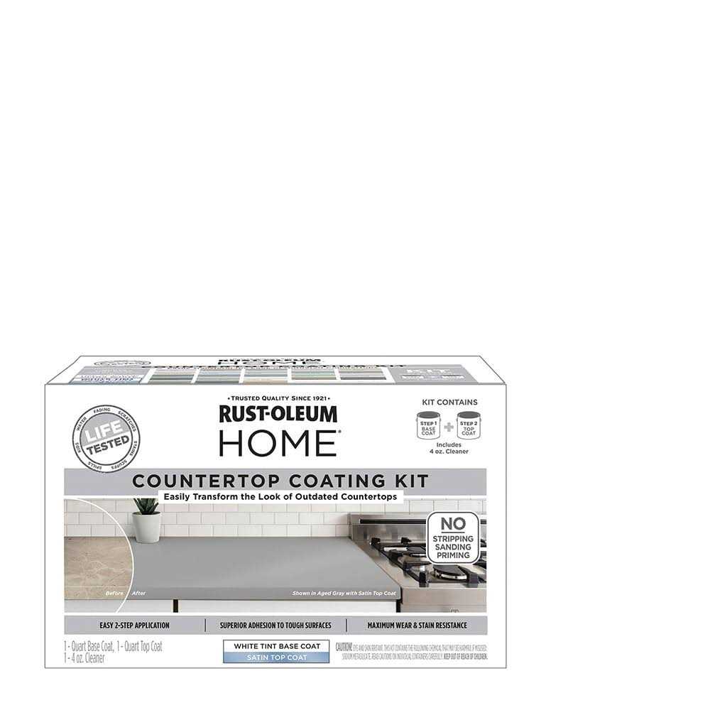 Rust-Oleum Home 384962 Countertop Kit Ultra White Tint Base with Satin Top-Coat - Shop Hardware Tools Online Store