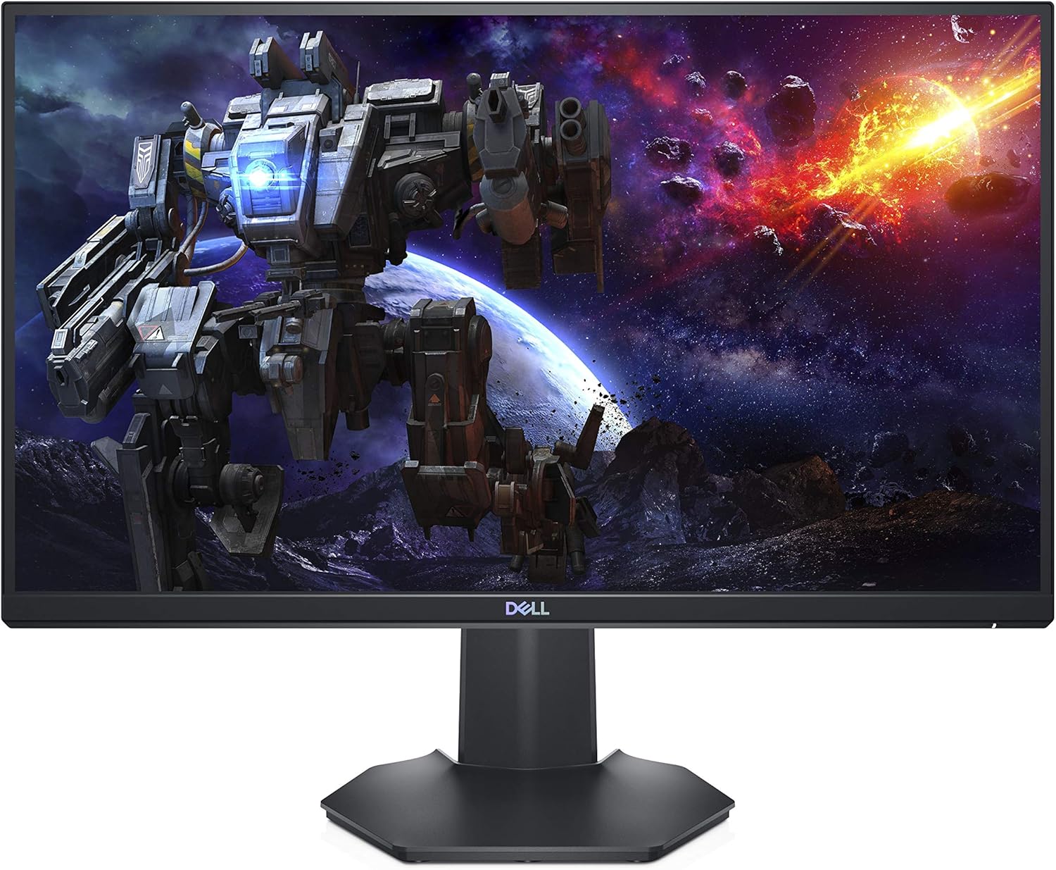 Dell 144Hz Gaming Monitor FHD 24 Inch Monitor - 1ms Response Time, LED Edgelight System, AMD FreeSync Premium, VESA, Gray - S2421HGF