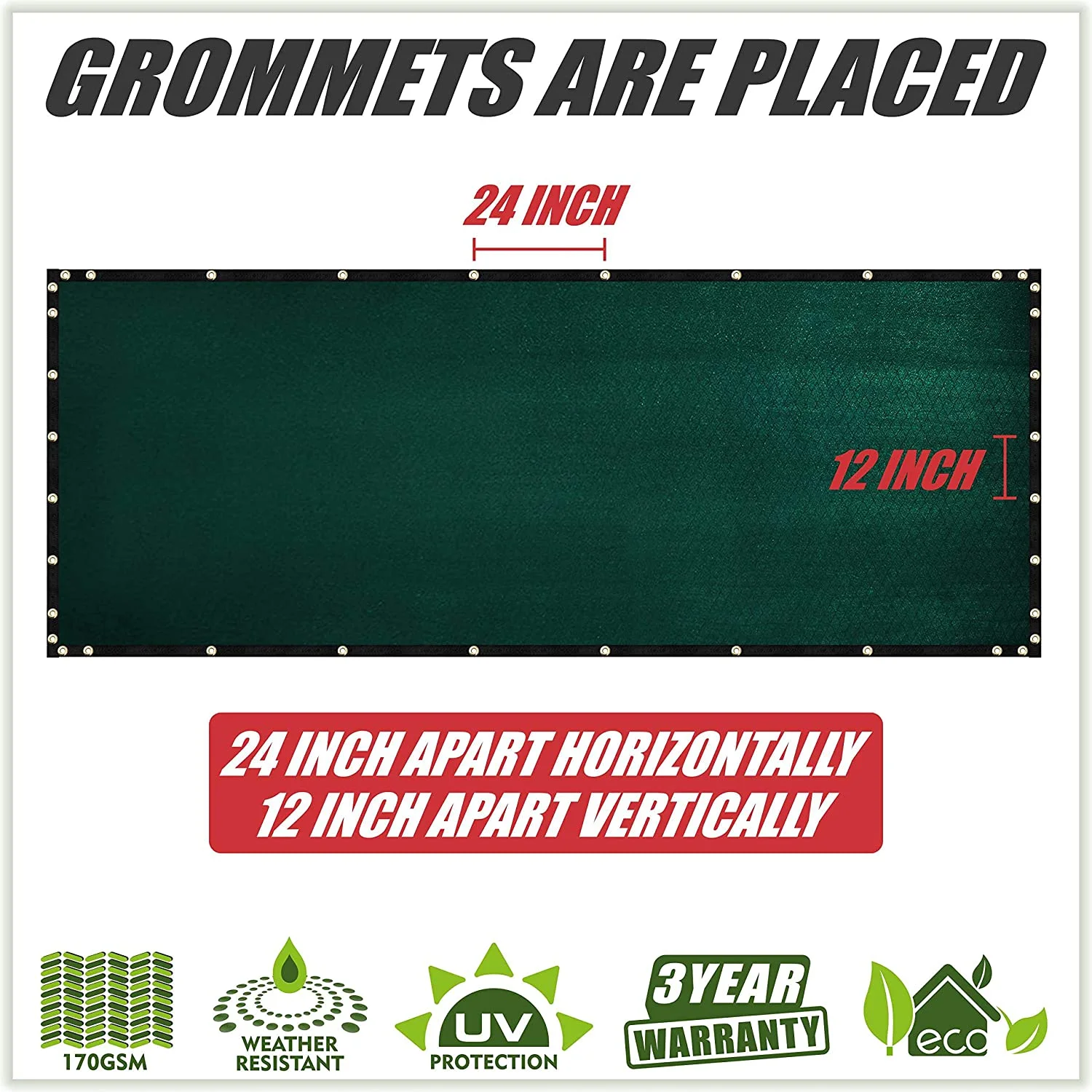ColourTree 6' x 25' Green Fence Privacy Screen Windscreen Shade Fabric Cloth HDPE, 90% Visibility Blockage, with Grommets, Heavy Duty Commercial Grade, Cable Zip Ties Included - Custom Avalible