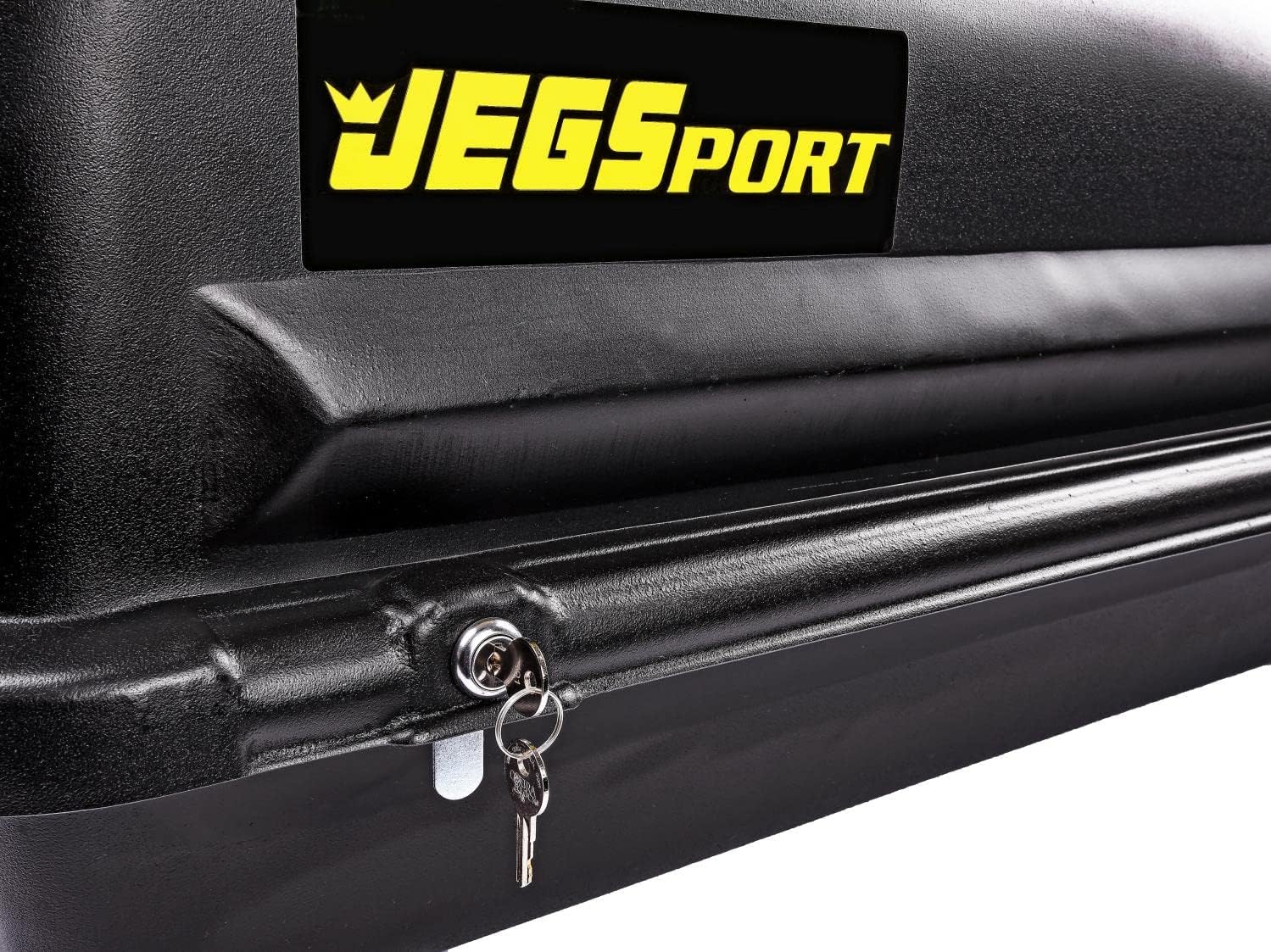 JEGS Rooftop Cargo Carrier for Car Storage - Small Roof Rack Cargo Carrier - Heavy Duty Waterproof Storage - Made in USA - 10 Cubic Ft - 110 Lb Capacity - Zero Tool Easy Assembly - Aerodynamic Design