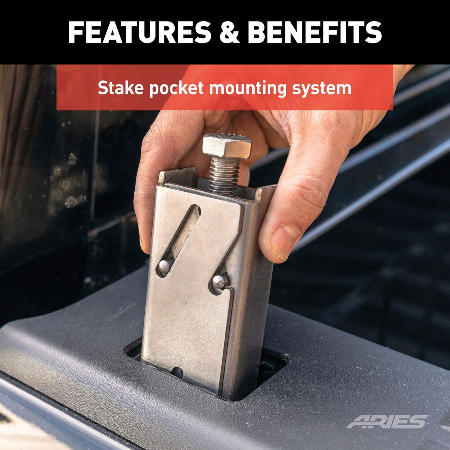 ARIES 1110102 AdvantEDGE Black Aluminum Truck Headache Rack Cab Protector, Select Ford F-150