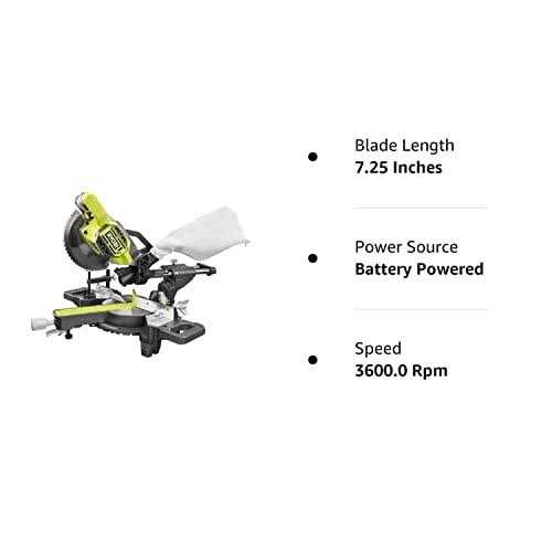 RYOBI ONE+ 18V Cordless 7-1/4 in. Sliding Compound Miter Saw - Shop Hardware Tools Online Store