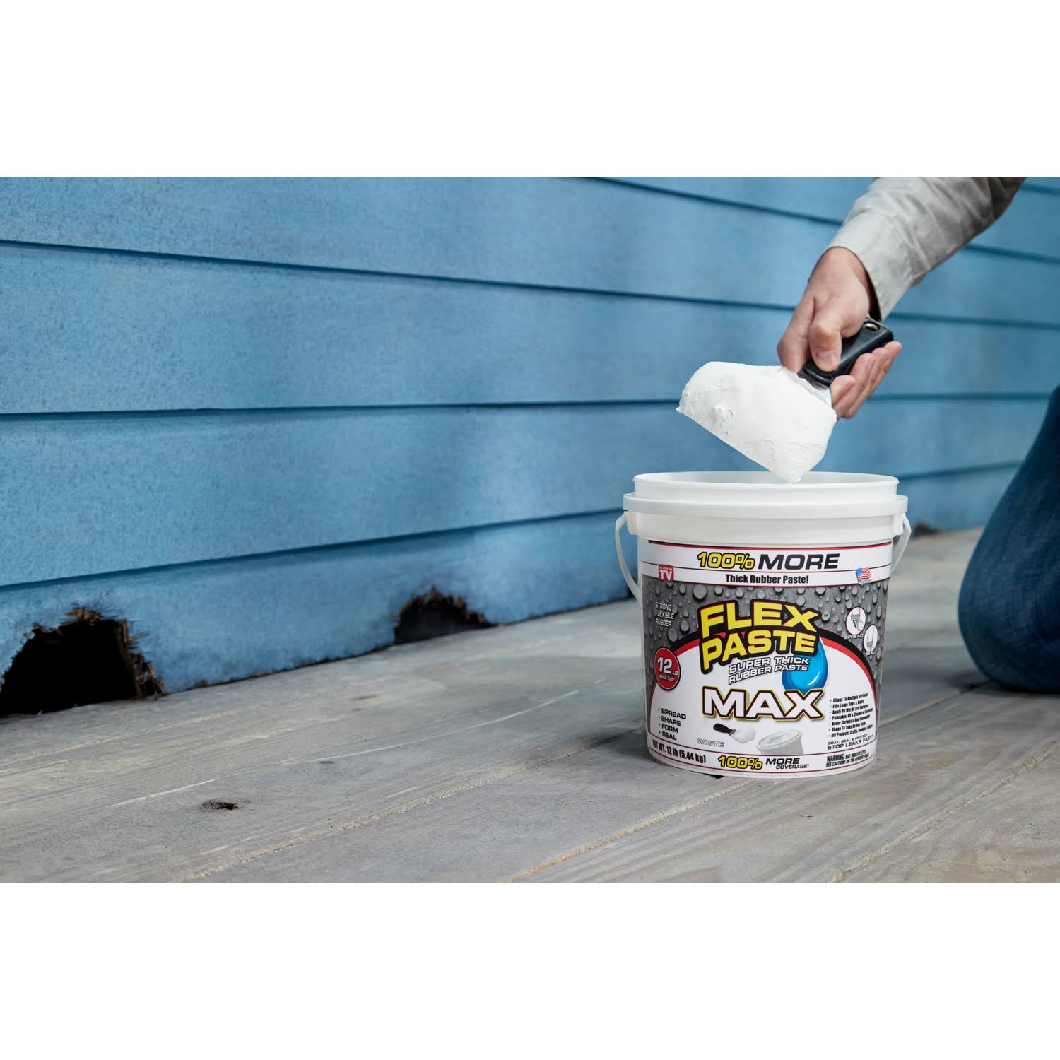 Flex Seal PFSMAXBLK01 Flex Paste Black Max 12 lb